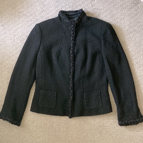 SAKS FIFTH AVENUE Signature wool-blend blazer, Sz 14. - Picture 1 of 9